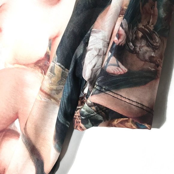 Victorian Painting Shirt Handmade NWT XL Baroque Size Extra Large Unisex Rococo - Picture 4 of 6